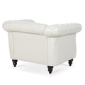 1 Seater Sofa For Living Room White Pu