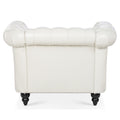 1 Seater Sofa For Living Room White Pu