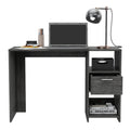 Covington 2 Shelf 1 Drawer Writing Desk Smokey Oak Brown Engineered Wood