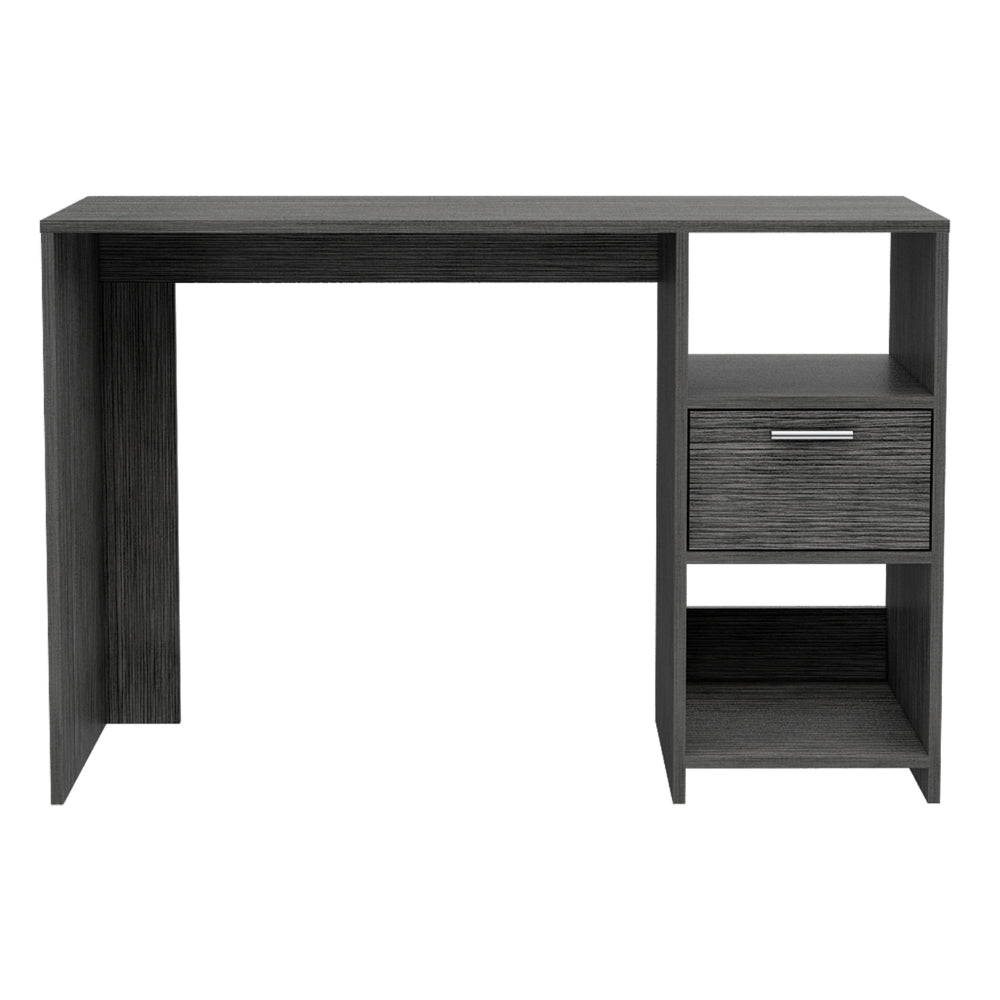 Covington 2 Shelf 1 Drawer Writing Desk Smokey Oak Brown Engineered Wood