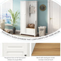 Stylish Design Hall Tree With Flip Up Bench, Minimalist Hallway Shoe Cabinet With Adjustable Shelves, Multifunctional Furniture With Hanging Hooks For Entryways, Mudroom, White High Back White Primary Living Space Minimalist Wood Flip Top Mdf