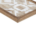 Two Tone Geometric 3 Piece Wood Wall Decor Set Natural Wood