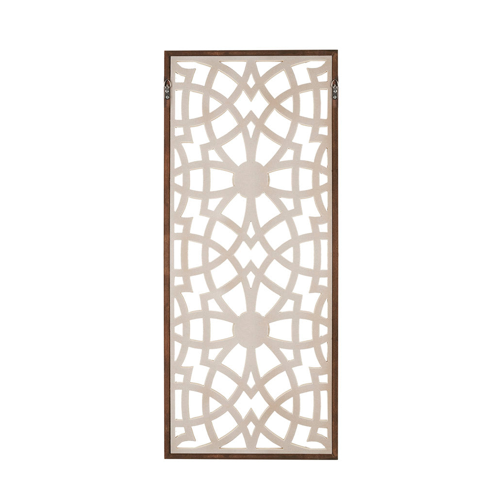 Two Tone Geometric Wall Decor Wood Wood