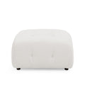 Modular Sectional Sofa, Button Tufted Designed And Diy Combination,L Shaped Couch With Reversible Ottoman, Ivory Teddy Fabric Ivory Polyester Wood Soft Tight Back Eucalyptus Pillow Top Arms Foam Spring