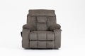 Old Age Electric Lift Chair, Flat High Density Foam Electric Sofa, With Heating And Massage Functions, Can Tilt To 180 Degrees, 2 Pocket Cup Holders, 2 Remote Controls, Dual Okin Motors Dark Brown Cotton Chenille