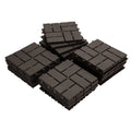 Patio Interlocking Deck Tiles, 12