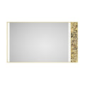 84X 48Inch Led Mirror Bathroom Vanity Mirror With Back Light, Wall Mount Anti Fog Memory Large Adjustable Vanity Mirrornatural Stone Decoration Decoration Follows Led Changes Matt Black Aluminium
