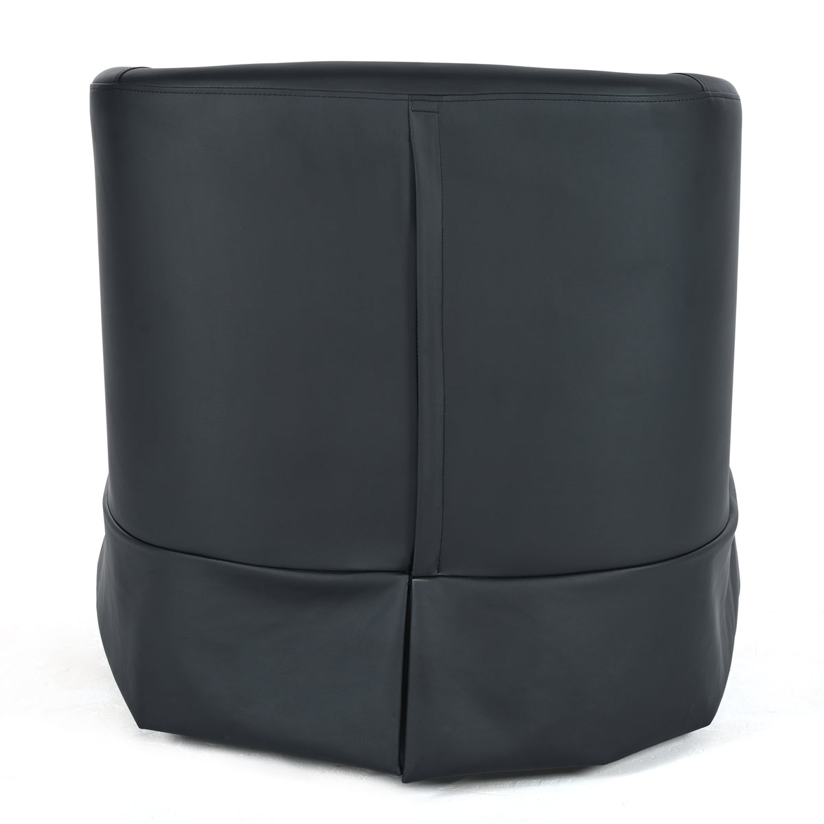 27.36" Wide Swivel Chair Black Pu Pu