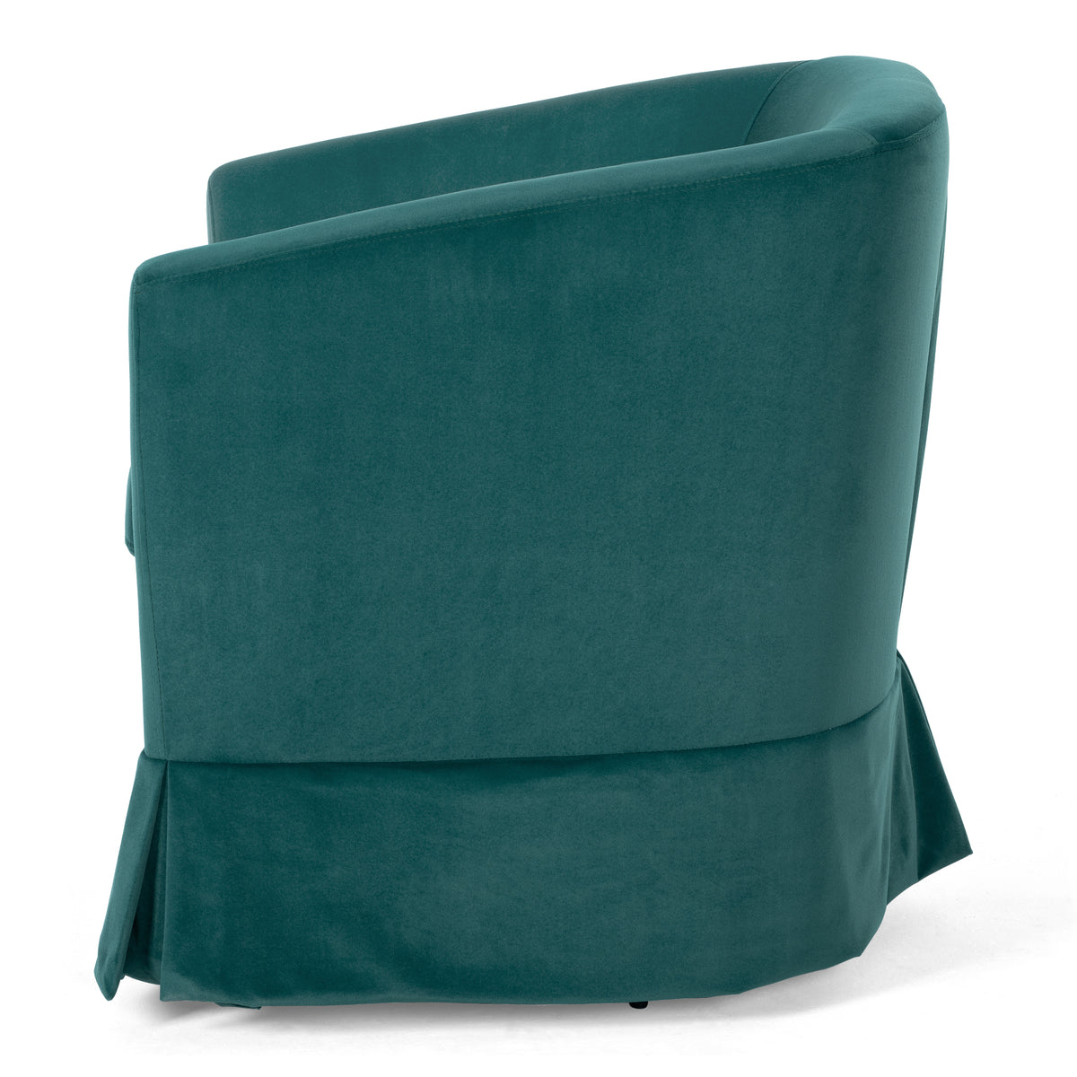 27.36" Wide Swivel Chair Green Polyester