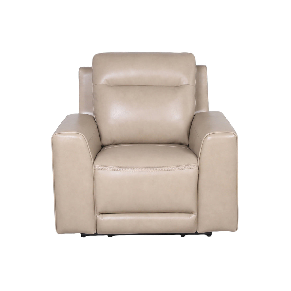 Updated Leather Power Reclining Group Top Grain Leather, Dual Power Footrest And Articulating Headrest Stylish And Comfortable Tan Foam Leather