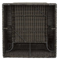 Luxurious Outdoor Lounge Chair Thick Cushioning, Plush Seat Beige Seating, Brown Wicker Stain, Sun, And Weather Resistant Rust Resistant Aluminum Frame Light Brown Wicker