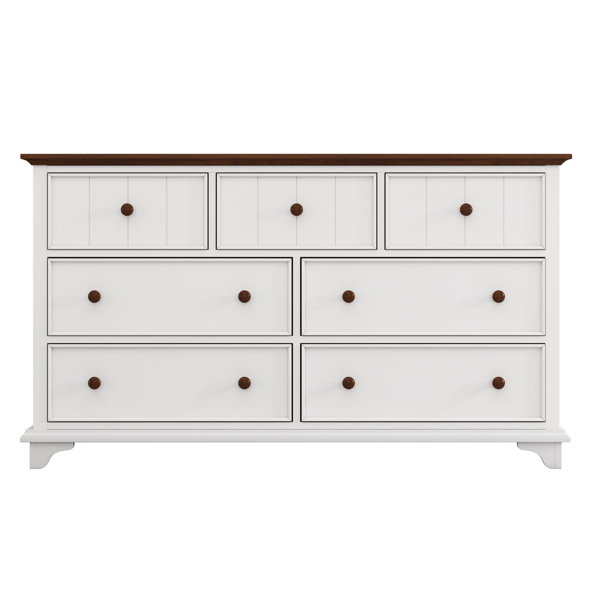 3 Pieces Wooden Captain Bedroom Set Twin Bed With Trundle, Nightstand And Dresser, White Walnut White Walnut Wood