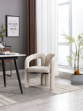 Coolmore Contemporary Designed Velvet Fabric Upholstered Accent Dining Chair Barrel Side Chairs Kitchen Armchair For Living Room Set Of 2 Beige Velvet Beige Foam Velvet