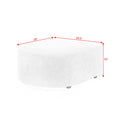 U Shape Sectional Sofa Including Two Single Seat, Two Chaises And Two Ottomans, Modular Sofa, Diy Combination, Loop Yarn Fabric, Navy Navy Polyester Wood Medium Soft Tight Back Eucalyptus Square Arms Polyester 6 Seat