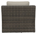 Classic Swivel Chair Outdoor Half Round Resin Wicker, 360 Swivel, Cushioned Light Brown Wicker
