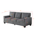 Living Room Sofa With Storage Dark Grey Corduroy Dark Grey Foam Corduroy