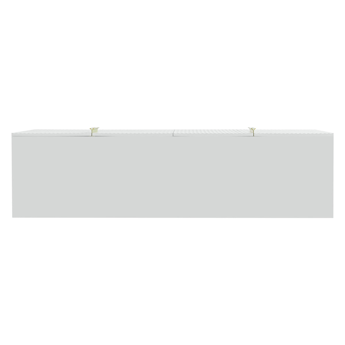Modern Elegant 4 Door Sideboard Gold Metal Handle Buffet Cabinet For Dining Room, Living Room, Bedroom, Hallway White White Particle Board