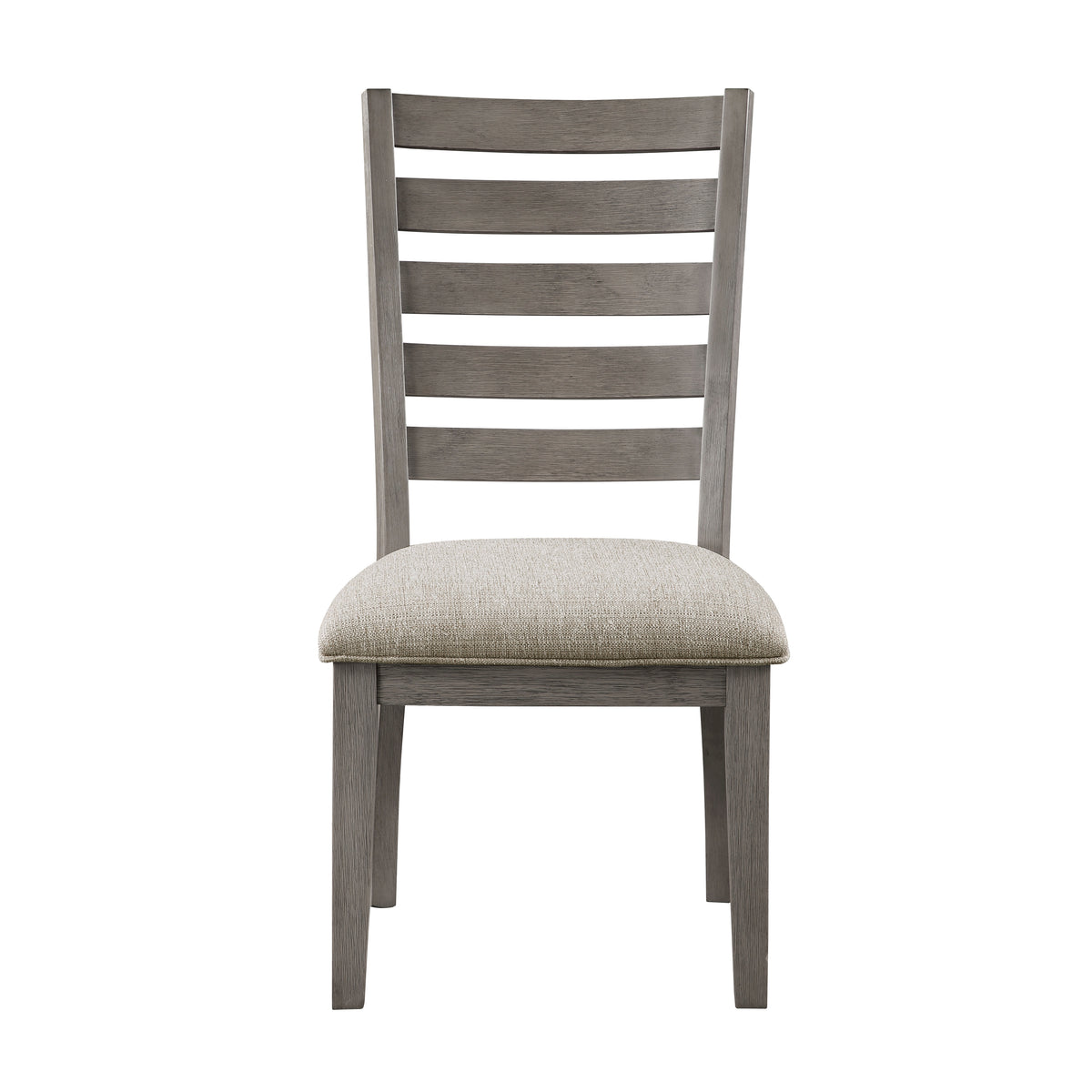 Gray Finish Traditional Style Side Chairs Set Of 2Pc Wooden Frame Ladder Back Design Dining Room Furniture Gray Wood