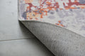 Zara Collection Abstract Design Grey Brown And Rust Machine Washable Super Soft Area Rug Multicolor Polyester