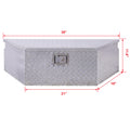 39Inch Aluminum Tool Box,Heavy Duty Truck Bed Tool Box,Outdoor Trailer Pickup Storage Tool Box,Rv Storage Organizer,Underbody Box W Lock Keys,Silver 39X16.5X11.8Inch Silver Aluminum