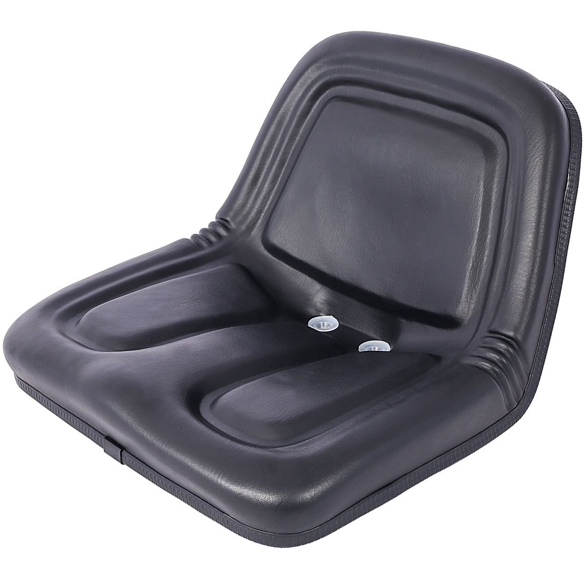 Deluxe Mower Tractor Seat Compatible With John Deere, Kubota, Allis Chalmers, Bobcat, Case Ih, Ford Holland, White, Oliver, Mpl, Moline, Massey Ferguson High Back ,With Slide Black Black Steel