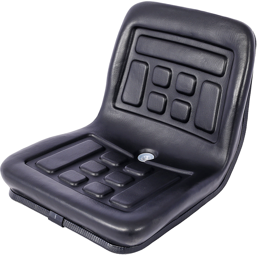 Universal Tractor Seat With A Drain Hole Replacement Seat Thickly Padded Seat Durable And Water Resistant Horizontally Adjustable Black Black Steel