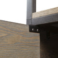 3 Shelf Bookcase With Storage Cabinet Grey Wood