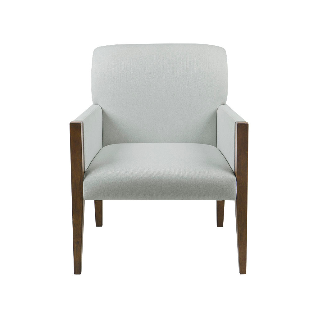 Upholstered Accent Chair Light Green Polyester