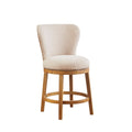 Upholstered 360 Degree Swivel Counter Stool 25