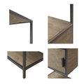 3 Shelf Bookcase With Storage Cabinet Grey Wood