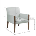Upholstered Accent Chair Light Green Polyester