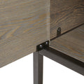 3 Shelf Bookcase With Storage Cabinet Grey Wood