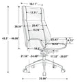 Office Chair Black Genuine Leather