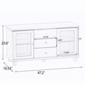 Ultra White Changhong Glass Tv Cabinet White Mdf