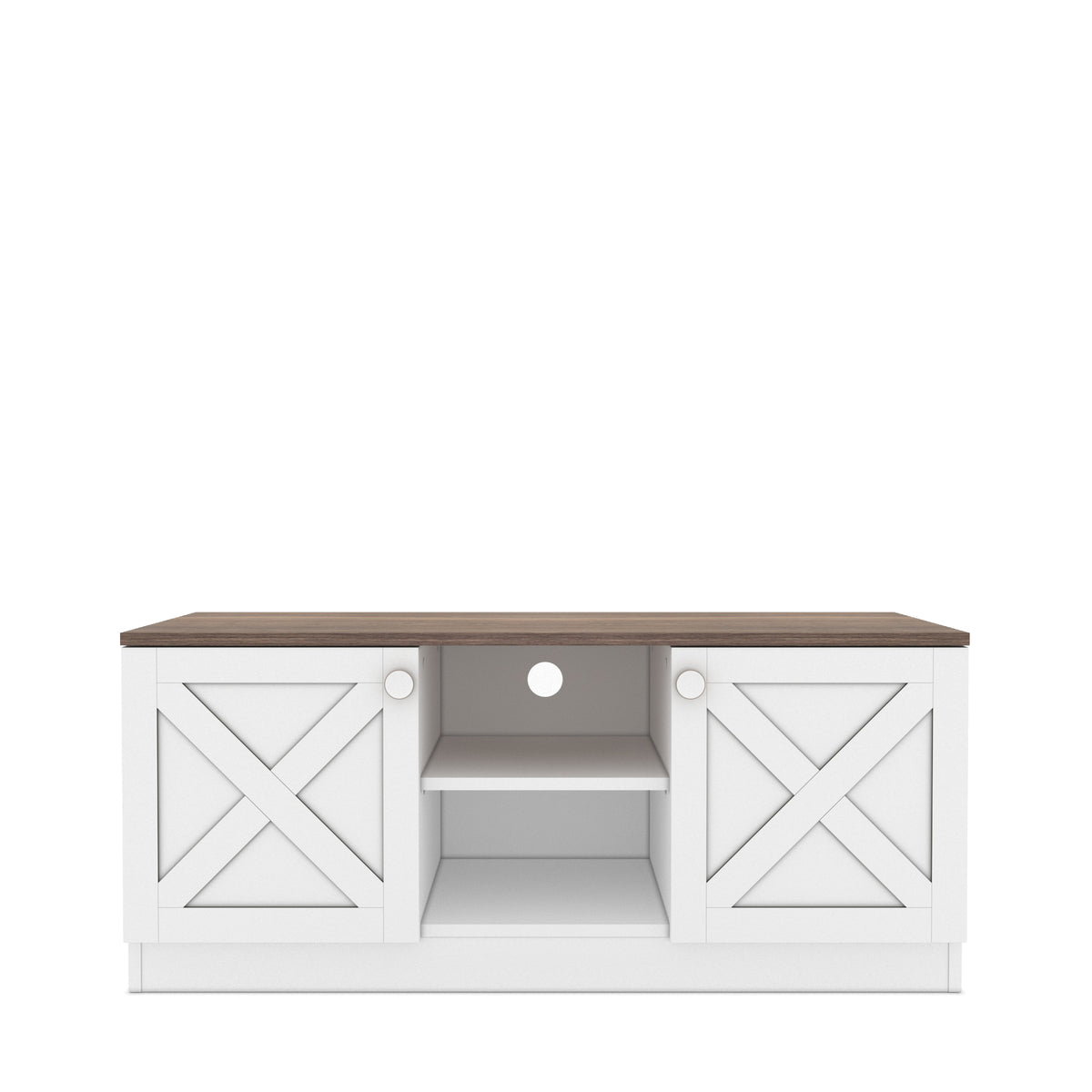 Costal Wood Base 2 Cupboards Vintage Tv Stand White 80 89 Inches Vintage Wood