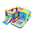 7 In 1 Inflatable Bounce House, Bouncy House With Ball Pit For Kids Indoor Outdoor Party Family Fun, Obstacles, Toddler Jump Bouncy Castle With Ball Pit For Birthday Party Gifts Multicolor Oxford Fabric