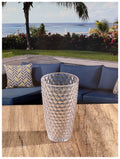 Diamond Cut Acrylic Glasses Drinking Set Of 4 19Oz , Plastic Drinking Glasses, Bpa Free Cocktail Glasses, Drinkware Set, Drinking Water Glasses Clear Acrylic