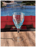 Swirl Plastic Wine Glasses Set Of 4 12Oz , Bpa Free Acrylic Wine Glass Set, Unbreakable Red Wine Glasses, White Wine Glasses Blue Acrylic