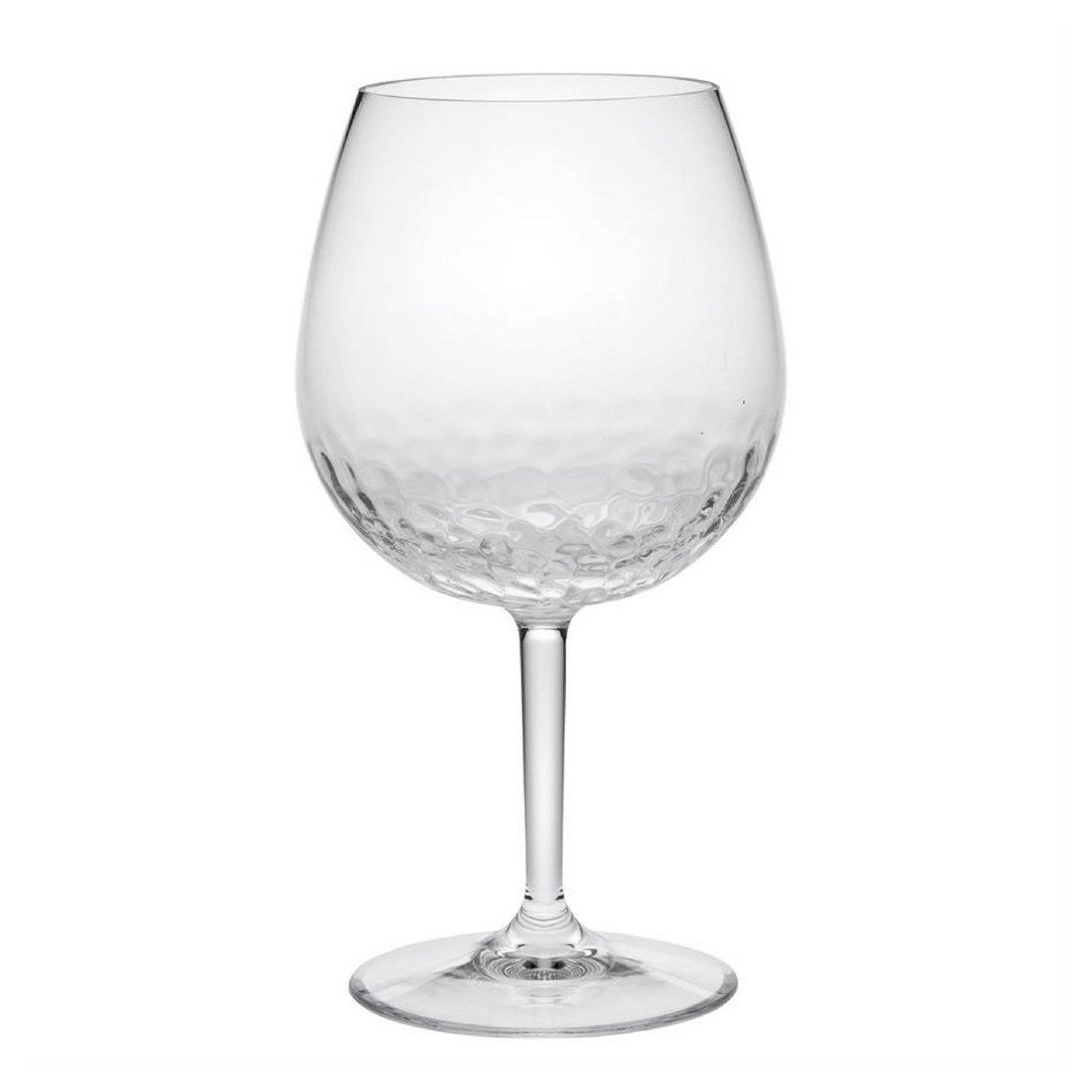 Plastic Wine Glasses Set Of 4 22Oz , Bpa Free Tritan Hammer Wine Glass Set, Unbreakable Red Wine Glasses, White Wine Glasses Clear Glass