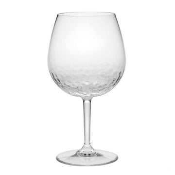Plastic Wine Glasses Set Of 4 22Oz , Bpa Free Tritan Hammer Wine Glass Set, Unbreakable Red Wine Glasses, White Wine Glasses Clear Glass