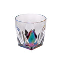 Rainbow Diamond Acrylic Glasses Drinking Set Of 4 Dof 9Oz , Plastic Drinking Glasses, Bpa Free Cocktail Glasses, Drinkware Set, Drinking Water Glasses Clear Acrylic