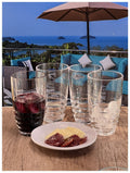 Swirl Acrylic Glasses Drinking Set Of 4 20Oz , Plastic Drinking Glasses, Bpa Free Cocktail Glasses, Drinkware Set, Hi Ball Plastic Water Tumblers Clear Acrylic
