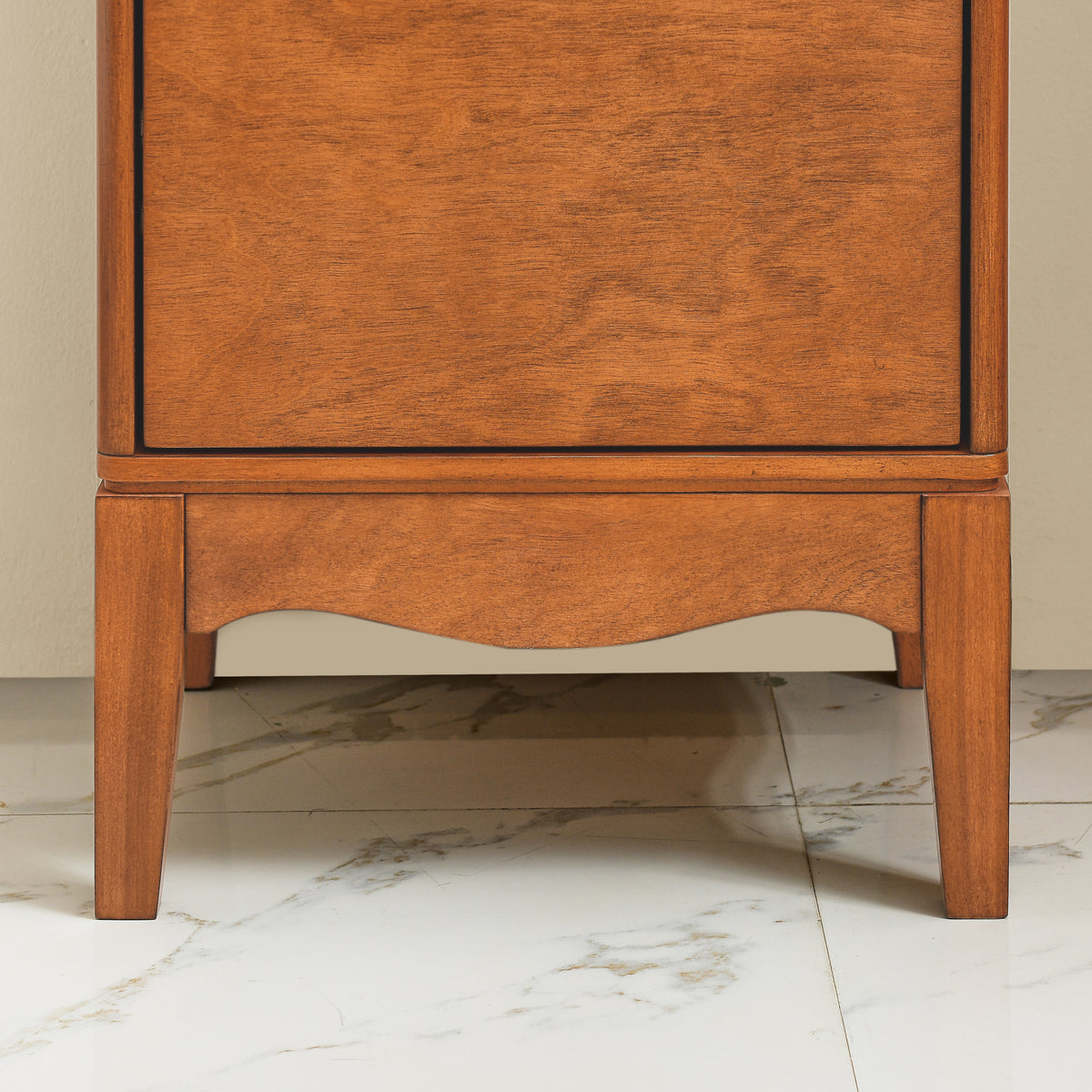 Modern Bathroom Floor Cabinet &Linen Cabinet With Adjustable Shelves,Antique Brass 14.5" 12.6" 35.7" Antique Brown Mdf