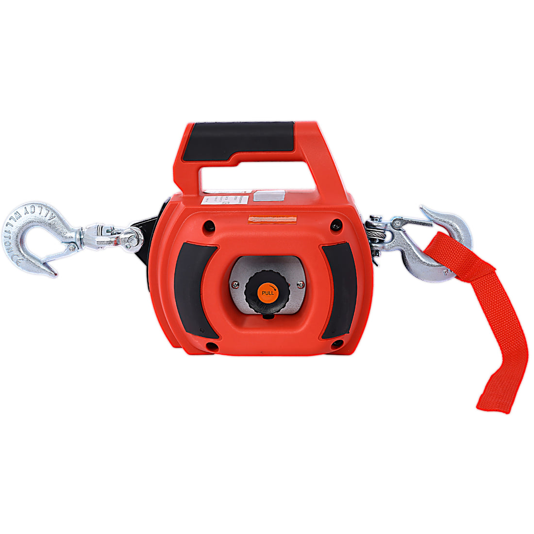 Drill Winch Hoist Portable Drill Winch Of 750 Lb Capacity With 40 Feet Steel Wire Drill Winch For Lifting & Dragging Red Abs