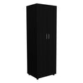 2 Piece Bedroom Set, London Armoire Egeo 5 Drawer Dresser, Black Light Oak Full Black 2 Piece Set Particle Board Particle Board
