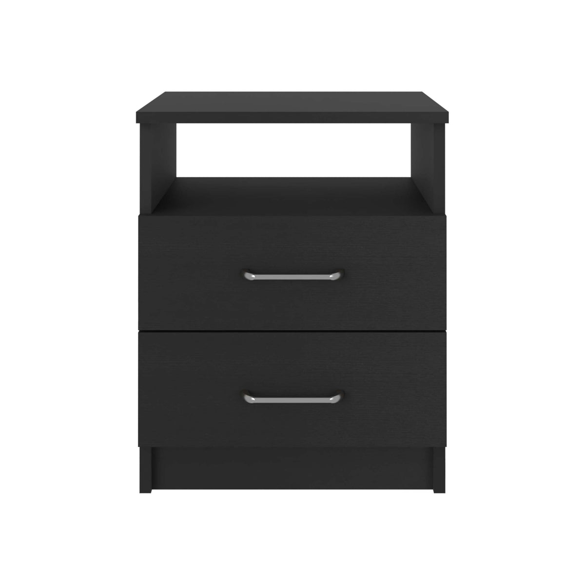 3 Piece Bedroom Set, London Armoire Salento Nightstand Salento Nightstand, Black Full Black 3 Piece Set Particle Board Particle Board