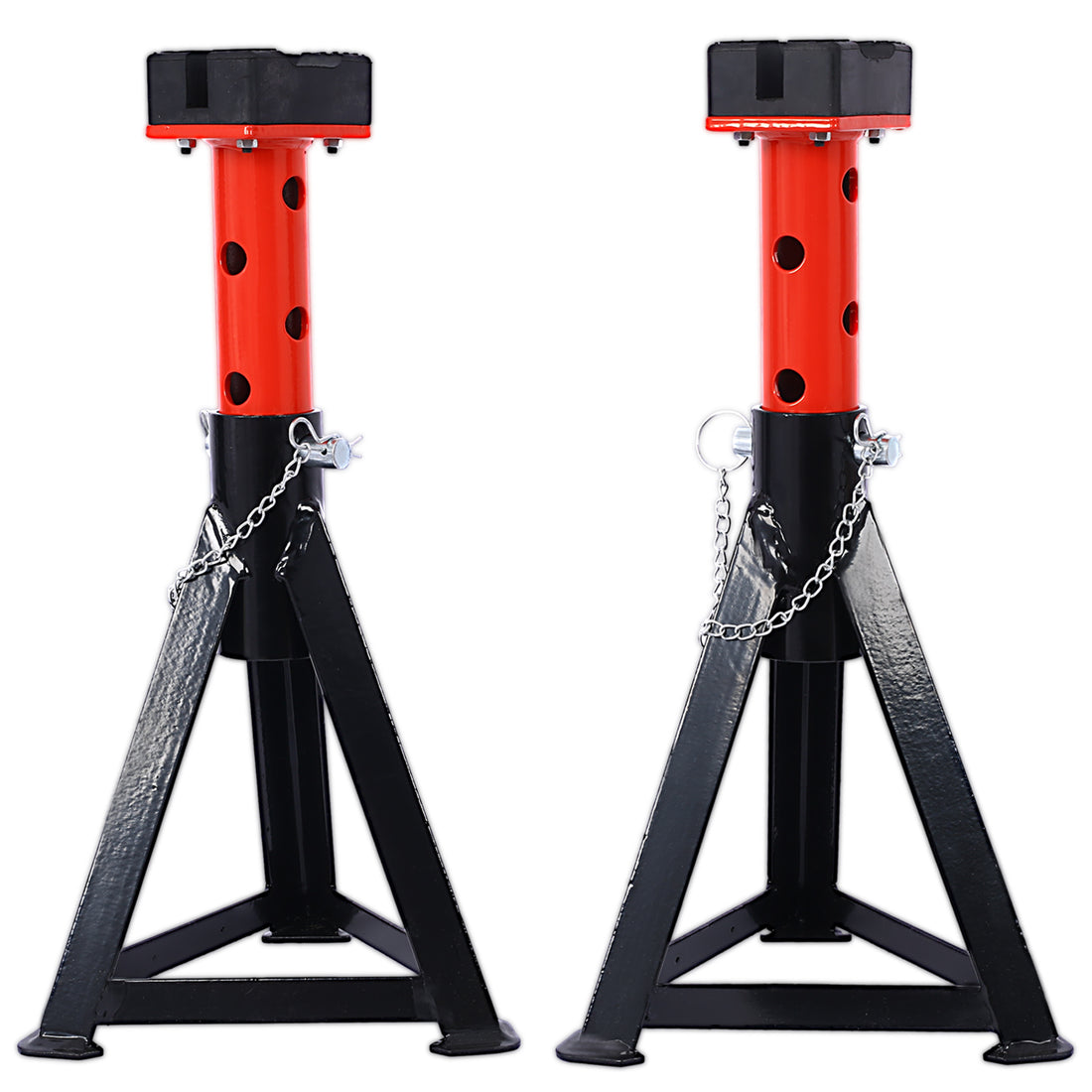 3 Ton Jack Stand, Pair Of Axle Stands Black Metal