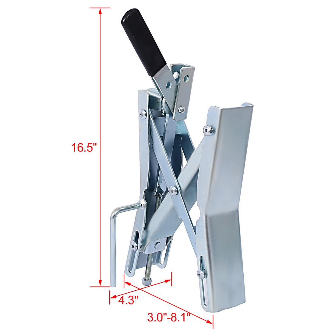 Quick Locking Chock,Axel Chock Wheel Stabilizer For Rv, Trailer, Camper Universal Quick Lock Tire Stop For Dual Axle Vehicles Fits Up To 6 Inches Pair Silver Steel