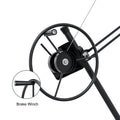 16Ft Lift Drywall Panel Hoist Jack For Ceiling Black Black Iron Plastic