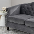 3 Seater 3 Seater Combination Sofa.Grey Velvet W834S00064 Grey Foam Velvet